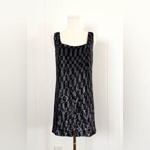 Jenni Kayne 100% Silk Sequin Low Back Mini Dress Small